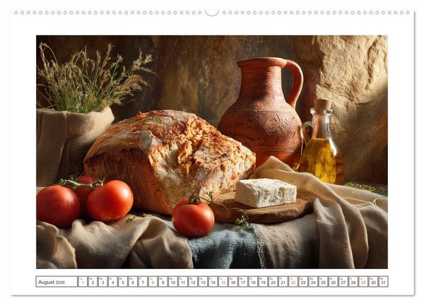 Produktbild: Landleben auf dem Tisch (hochwertiger Premium Wandkalender 2026 DIN A2 quer), Kunstdruck in Hochglanz