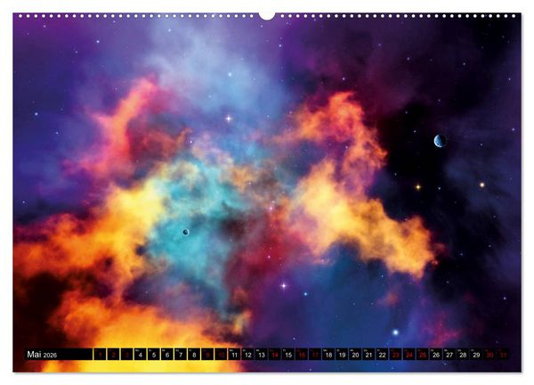 Produktbild: Sternenwelten (hochwertiger Premium Wandkalender 2026 DIN A2 quer), Kunstdruck in Hochglanz