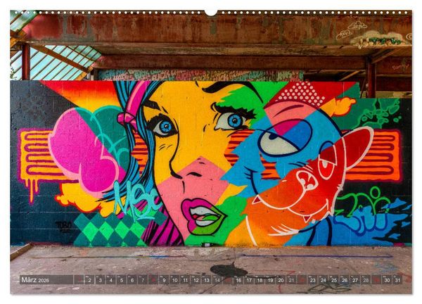 Produktbild: Streetart international (hochwertiger Premium Wandkalender 2026 DIN A2 quer), Kunstdruck in Hochglanz