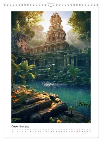 Produktbild: Legenden der Maya (Wandkalender 2026 DIN A3 hoch), CALVENDO Monatskalender