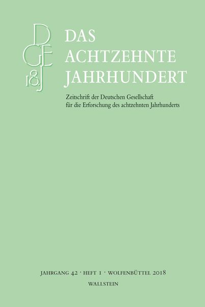 Produktbild: Das achtzehnte Jahrhundert 42/1