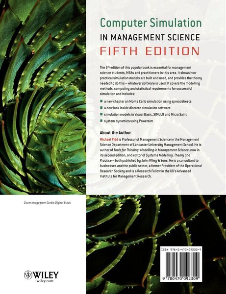Produktbild: Computer Simulation in Management Science