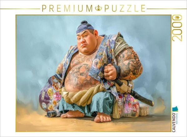 CALVENDO Puzzle Sumoringer Karikaturen | 2000 Teile Lege-Größe 90x67cm Foto-Puzzle für glückliche Stunden