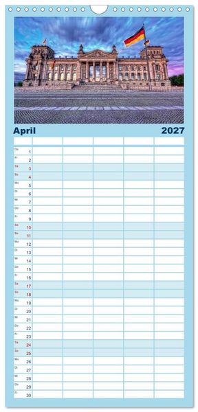 Produktbild: Familienplaner 2027 - Berlin mit 5 Spalten (Wandkalender, 21 x 45 cm) CALVENDO