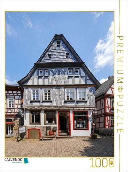 CALVENDO Puzzle Ältestes Haus von Idstein | 1000 Teile Lege-Größe 64x48cm Foto-Puzzle für glückliche Stunden