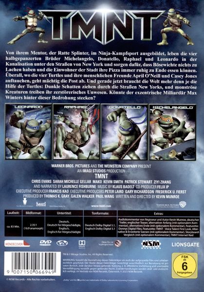 TMNT (2007) DVD