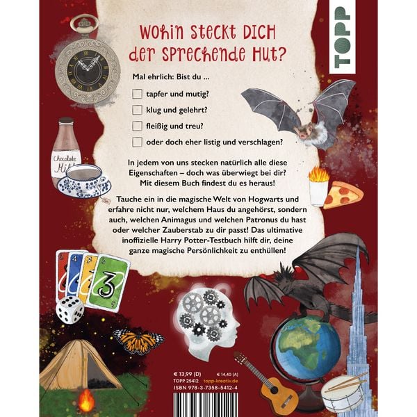 Produktbild: Der gro&szlig;e magische Haus-Test. Das inoffizielle Harry Potter Testbuch