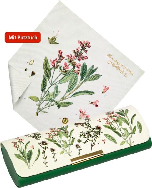 Produktbild: Brillenetui mit Putztuch Kr&auml;uter - AUGUSTINA