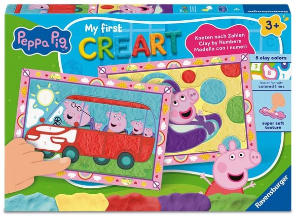 Produktbild: My First CreArt, Kneten nach Zahlen Peppa Wutz - Baby Evie