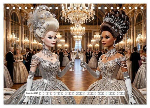 Produktbild: Fabulous Dolls &ndash; Belle &Eacute;poque (Tischkalender 2027 DIN A5 quer), CALVENDO Monatskalender