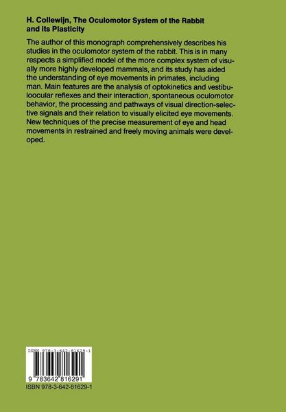 Produktbild: The Oculomotor System of the Rabbit and Its Plasticity