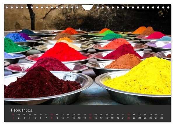 Produktbild: Indien 2026 Tempel, Tiger und Pal&auml;ste (Wandkalender 2026 DIN A4 quer), CALVENDO Monatskalender