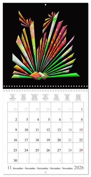 Produktbild: Une harmonie color&eacute;e (Calendrier mural carr&eacute; 2026 30x30 cm) Calendrier double avec une page pour vos prises de notes