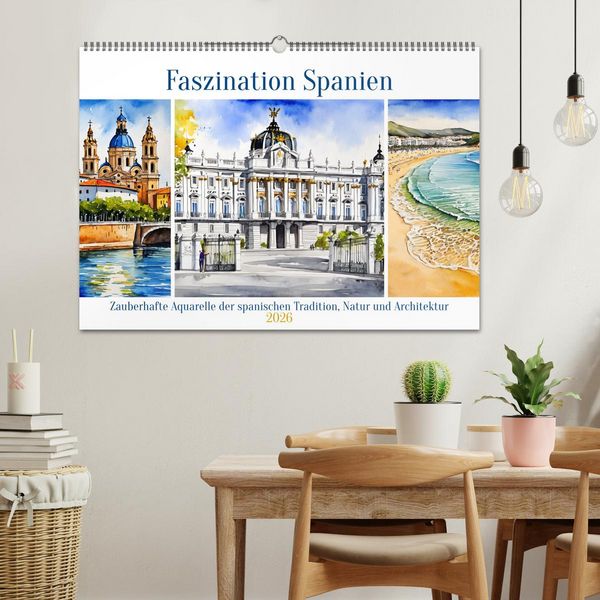 Produktbild: Faszination Spanien (Wandkalender 2026 DIN A2 quer), CALVENDO Monatskalender