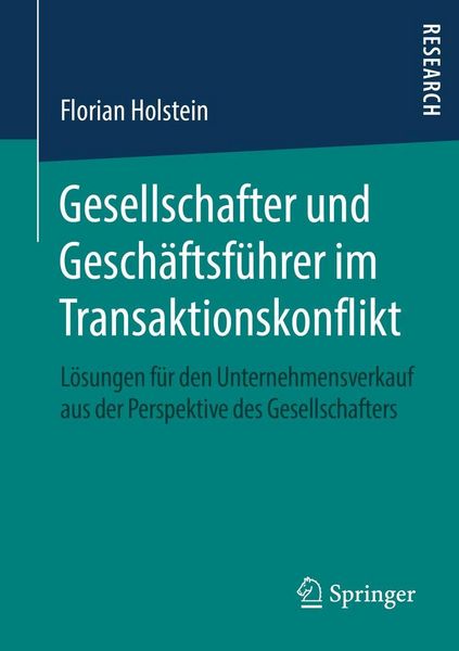 Produktbild: Gesellschafter und Gesch&auml;ftsf&uuml;hrer im Transaktionskonflikt