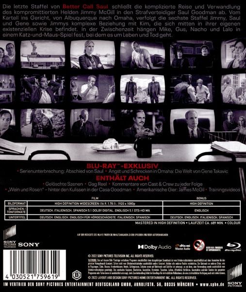 Produktbild: Better Call Saul - Season 6 [4 BRs]