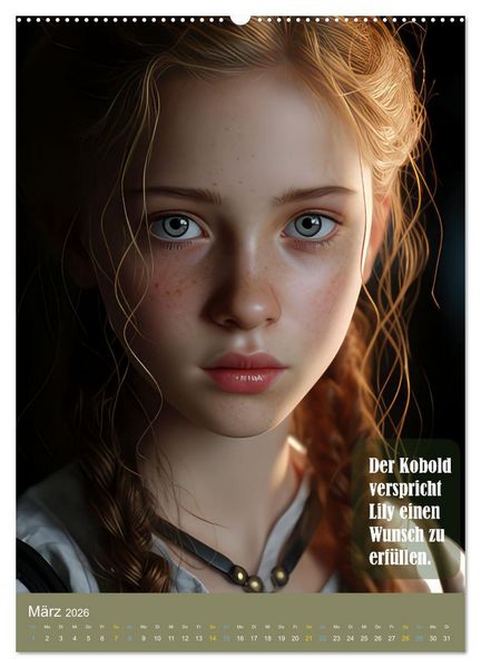 Produktbild: Lily und der Wunschbaum (Wandkalender 2026 DIN A2 hoch), CALVENDO Monatskalender