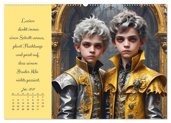 Produktbild: Mondkinder der Dunkelheit (hochwertiger Premium Wandkalender 2027 DIN A2 quer), Kunstdruck in Hochglanz