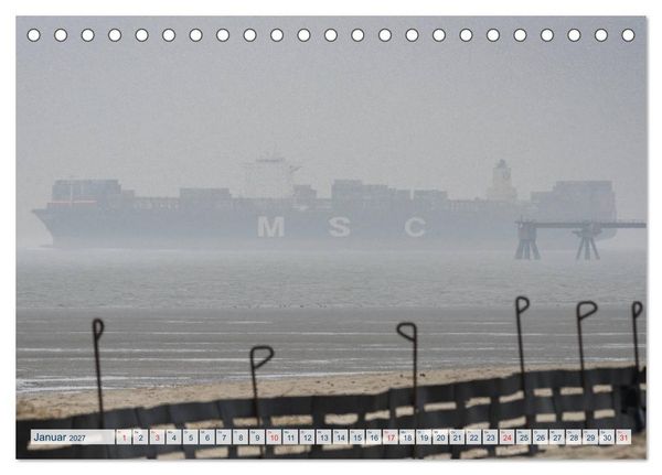 Produktbild: JadeWeserPort Impressionen vom Containerterminal in Wilhelmshaven (Tischkalender 2027 DIN A5 quer), CALVENDO Monatskalender