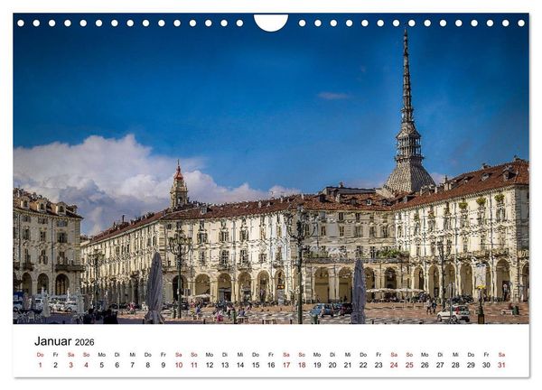 Produktbild: Piemont und Turin (Wandkalender 2026 DIN A4 quer), CALVENDO Monatskalender
