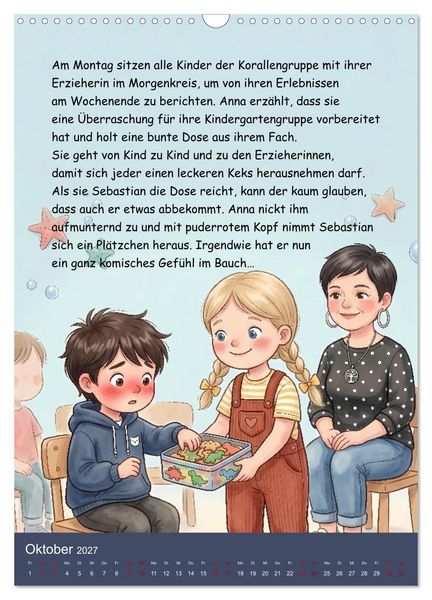 Produktbild: Sebastian - der nicht teilen wollte (Wandkalender 2027 DIN A3 hoch), CALVENDO Monatskalender