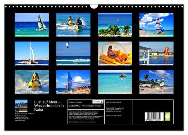 Produktbild: Lust auf Meer - Wasserfreuden in Kuba (Wandkalender 2026 DIN A3 quer), CALVENDO Monatskalender
