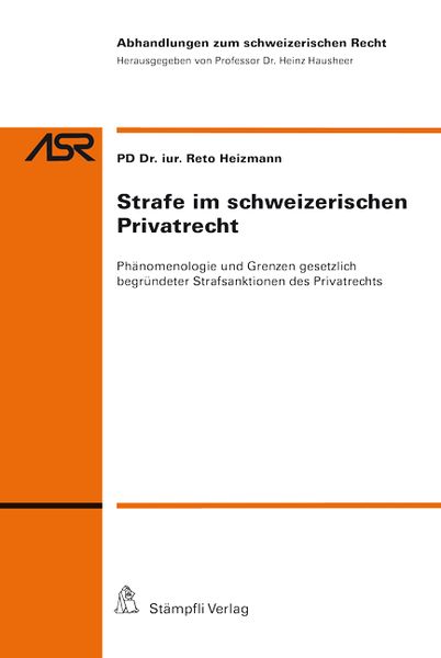 Produktbild: Strafe im schweizerischen Privatrecht