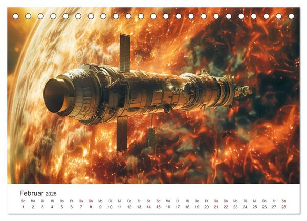 Produktbild: Sternenreisen - Ein kosmischer Kalender (Tischkalender 2026 DIN A5 quer), CALVENDO Monatskalender