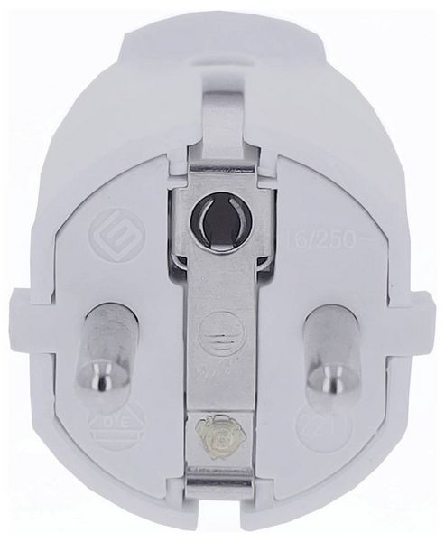 Produktbild: AS Schwabe 62221 Schutzkontaktstecker PVC 230V Wei&szlig; IP20