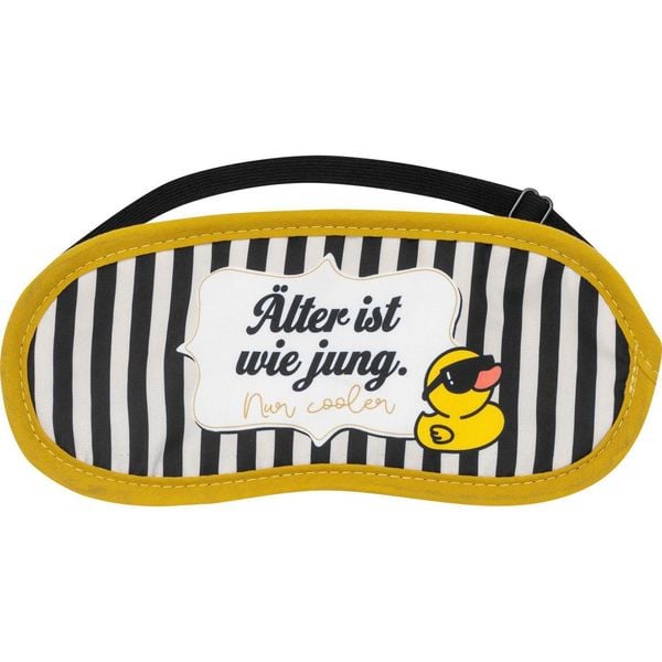 Produktbild: Sheepworld Schlafmaske mit Motiv Ente und Spruch "&Auml;lter"