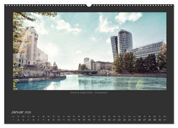 Produktbild: WIEN - EINE STADT VON WELT (hochwertiger Premium Wandkalender 2026 DIN A2 quer), Kunstdruck in Hochglanz