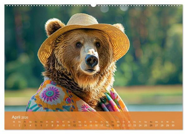 Produktbild: B&auml;rige Noblesse im modischen Portrait. Eleganz und Klasse (hochwertiger Premium Wandkalender 2026 DIN A2 quer), Kunstdruck in Hochglanz