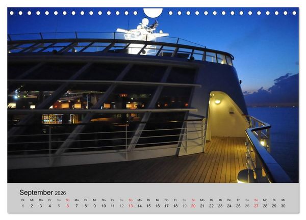 Produktbild: Kreuzfahrt Impressionen (Wandkalender 2026 DIN A4 quer), CALVENDO Monatskalender