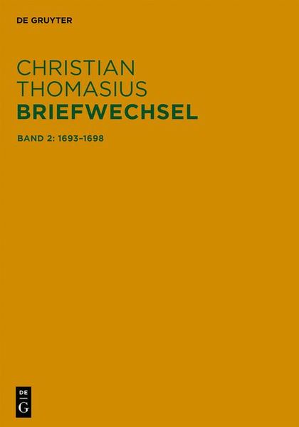 Produktbild: Briefe 1693-1698