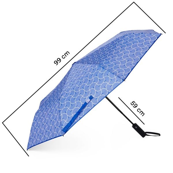 Produktbild: Regenschirm Geometric blue "Quiet Flow"