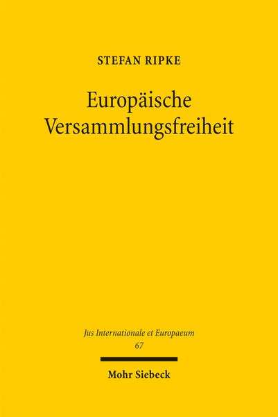 Produktbild: Europ&auml;ische Versammlungsfreiheit