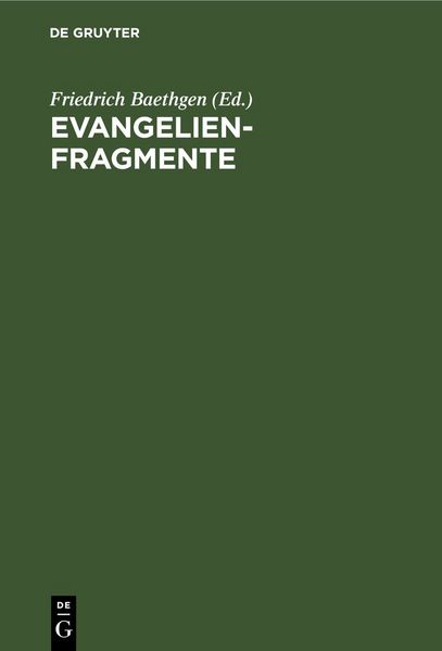 Produktbild: Evangelienfragmente