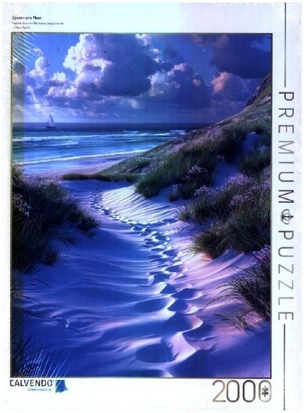 CALVENDO Puzzle Spuren ans Meer | 2000 Teile Lege-Größe 90x67cm Foto-Puzzle für glückliche Stunden