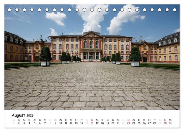 Produktbild: Schl&ouml;sser und G&auml;rten S&uuml;ddeutschland (Tischkalender 2026 DIN A5 quer), CALVENDO Monatskalender