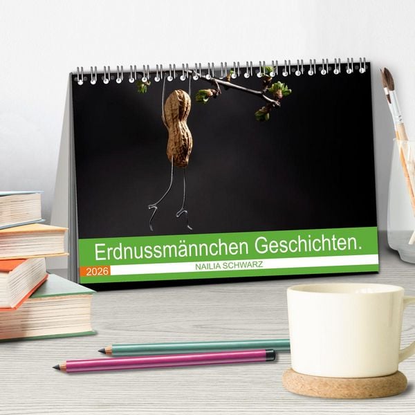Produktbild: Erdnussm&auml;nnchen Geschichten. (Tischkalender 2026 DIN A5 quer), CALVENDO Monatskalender