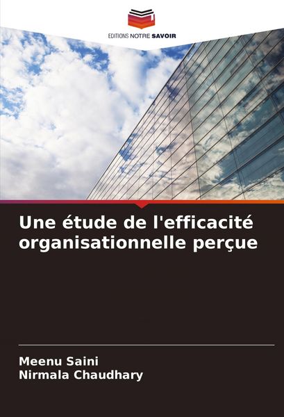Produktbild: Une &eacute;tude de l'efficacit&eacute; organisationnelle per&ccedil;ue