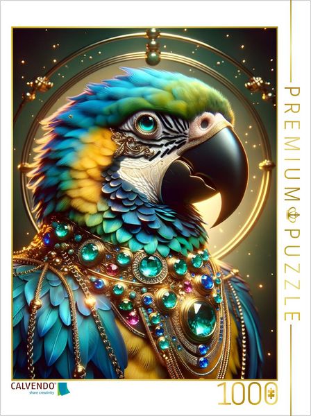 CALVENDO Puzzle Magie des Papageis | 1000 Teile Lege-Größe 64x48cm Foto-Puzzle für glückliche Stunden