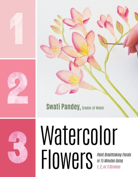 Produktbild: 1, 2, 3 Watercolor Flowers