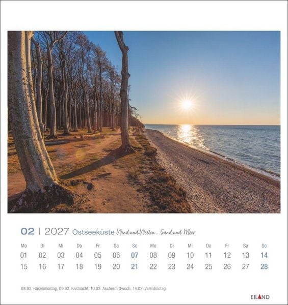 Produktbild: Ostseek&uuml;ste Postkartenkalender 2027 - Wind und Wellen - Sand und Meer