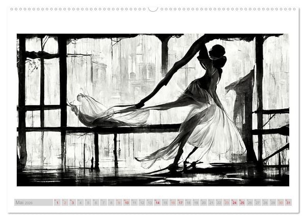 Produktbild: Romatic Ballerina (Wandkalender 2026 DIN A2 quer), CALVENDO Monatskalender