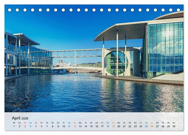 Produktbild: Berliner Wasserwege &ndash; Die Spree und ihre Kan&auml;le (Tischkalender 2026 DIN A5 quer), CALVENDO Monatskalender