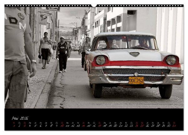 Produktbild: Kuba und die Oldtimer (Wandkalender 2026 DIN A2 quer), CALVENDO Monatskalender