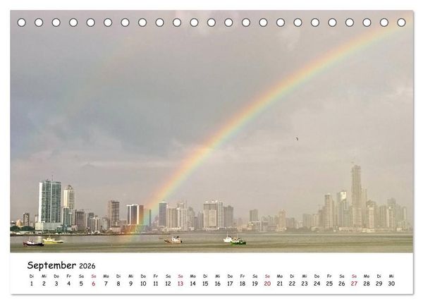 Produktbild: Panama - Finanzwelt und Naturparadies (Tischkalender 2026 DIN A5 quer), CALVENDO Monatskalender