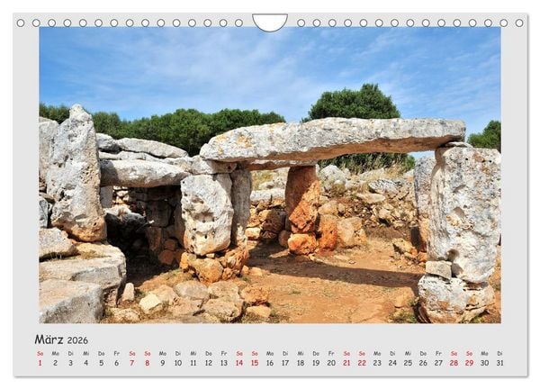 Produktbild: Menorca, die sch&ouml;ne Schwester (Wandkalender 2026 DIN A4 quer), CALVENDO Monatskalender