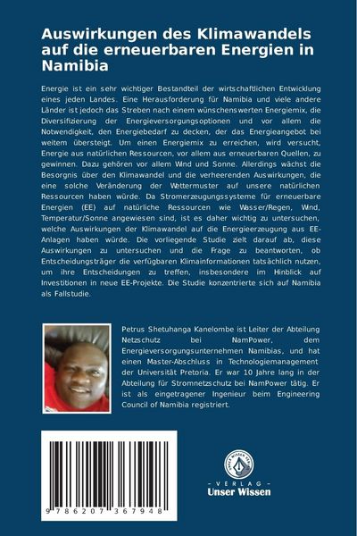 Produktbild: Auswirkungen des Klimawandels auf die erneuerbaren Energien in Namibia